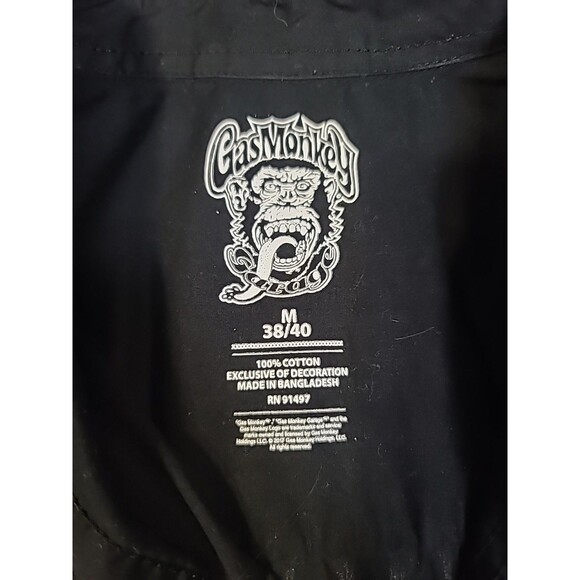 Mens Gas Monkey Button Up Shirt Size Medium - Picture 5 of 8